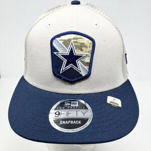 New Era Dallas Cowboys Hat Cap‎ Snapback Salute To Service Patch Mesh Adjustable